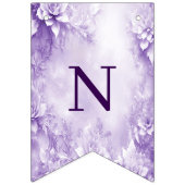 Drapeau de jonction de fleurs blanches violettes (Troisième drapeau)