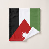 Drapeau de Jordanie (Gant de toilette)