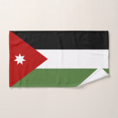 Drapeau de Jordanie (Serviette à main)