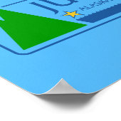 Drapeau de Juneau, Alaska Poster (Coin)
