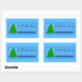 Drapeau de Juneau, Alaska Sticker rectangulaire (Feuille)