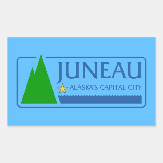 Drapeau de Juneau, Alaska Sticker rectangulaire (Devant)