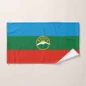 Drapeau de Karatchaïevo-Tcherkessie (Serviette à main)