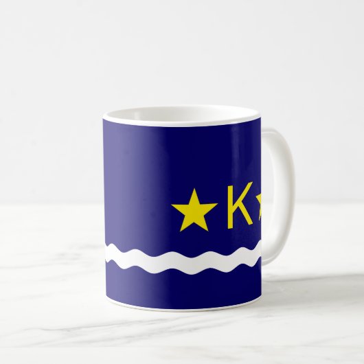 Drapeau de Kinshasa, Congo Coffee Mug (Devant droit)
