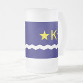 Drapeau de Kinshasa, Congo Gelé Beer Mug (Devant droit)