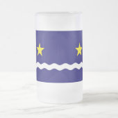 Drapeau de Kinshasa, Congo Gelé Beer Mug (Centre)