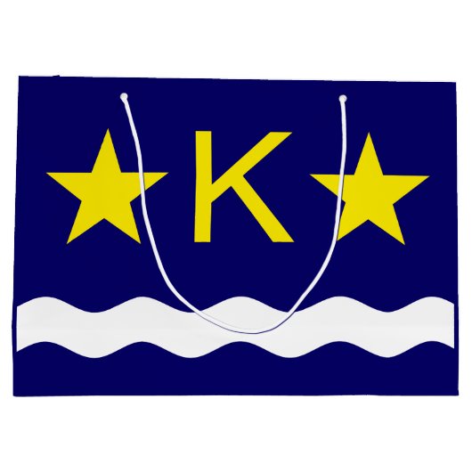 Drapeau de Kinshasa, Congo Grand sac cadeau (Dos)