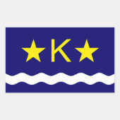 Drapeau de Kinshasa, Congo Sticker rectangulaire (Devant)