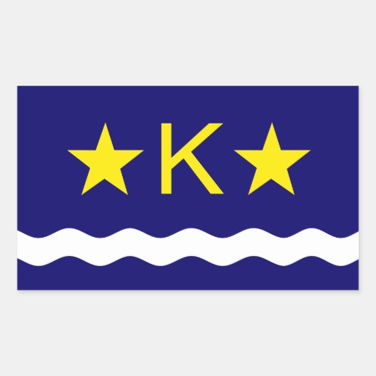Drapeau de Kinshasa, Congo Sticker rectangulaire (Devant)