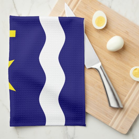 Drapeau de Kinshasa, serviette Congo (Quart Plié)