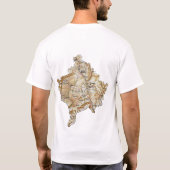Drapeau de Kosovo et T-shirt de carte (Dos)