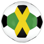 Drapeau de la balle de football jamaïcaine (Tourné)