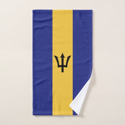 Drapeau de la Barbade (Serviette à main)