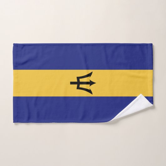 Drapeau de la Barbade (Serviette à main)