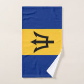Drapeau de la Barbade patriotique (Serviette à main)