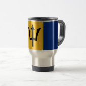 Drapeau de la Barbade Voyage / Mug Commuter (Devant droit)