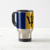 Drapeau de la Barbade Voyage / Mug Commuter (Devant gauche)