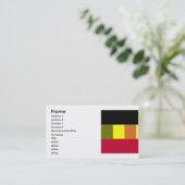 Drapeau De La Belgique Carte de visite À Rayures (Debout devant)