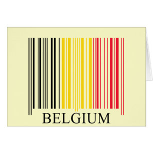 Drapeau de la Belgique de code barres