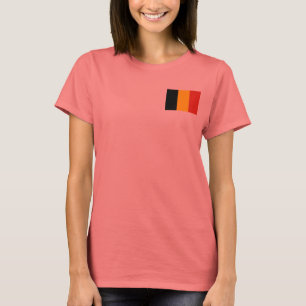 Drapeau de la Belgique + T-shirt de carte