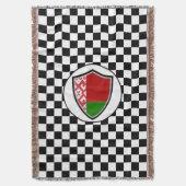 Drapeau de la Biélorussie jeter la couverture (devant Vertical)