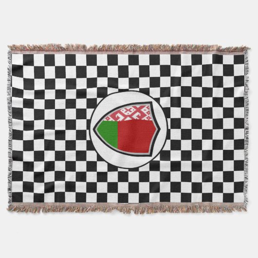 Drapeau de la Biélorussie jeter la couverture (Devant)