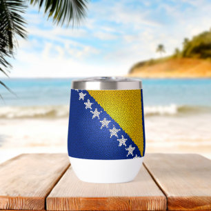 Drapeau de la Bosnie-Herzégovine Design patriotiqu