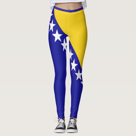 Drapeau de la Bosnie-Herzégovine Leggings (Devant)