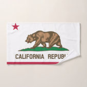 DRAPEAU DE LA CALIFORNIE (Serviette à main)