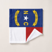 Drapeau de la Caroline du Nord (Gant de toilette)