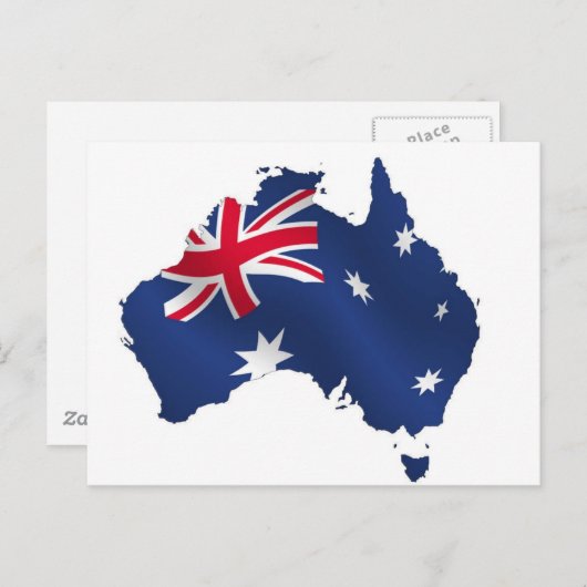 Drapeau de la carte Aussie (Devant / Derrière)
