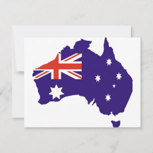 Drapeau de la carte bleu australien