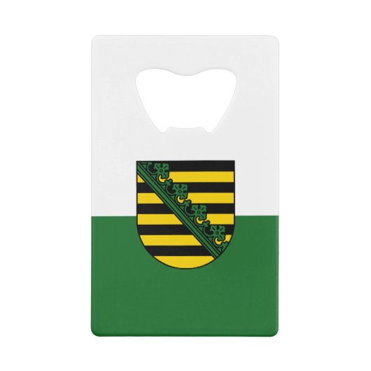 Drapeau de la carte de crédit Saxe Bottle Opener (Devant)