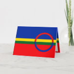 Drapeau de la carte de voeux du peuple sami<br><div class="desc">Ce design s'inspire du drapeau sami</div>