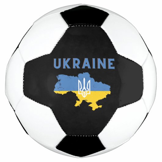 Drapeau de la carte d'Ukraine (Devant)