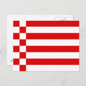 Drapeau de la carte postale de Brême (Devant / Derrière)