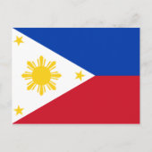 Drapeau de la carte postale des Philippines (Devant)