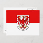 Drapeau de la carte postale du Brandebourg (Devant / Derrière)