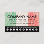 drapeau de la carte punch italienne (Dos)