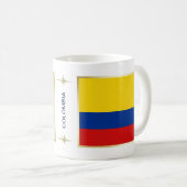 Drapeau de la Colombie + Tasse de carte (Devant droit)