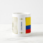 Drapeau de la Colombie + Tasse de carte (Centre)