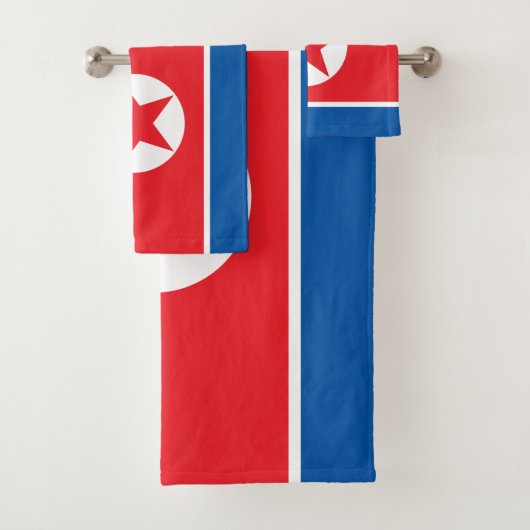 Drapeau de la Corée du Nord (En situation)