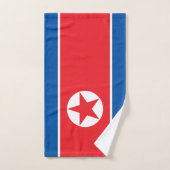 Drapeau de la Corée du Nord (Serviette à main)