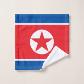Drapeau de la Corée du Nord (Gant de toilette)