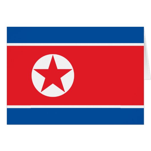 Drapeau de la Corée du Nord (Devant horizontal)