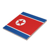 Drapeau de la Corée du Nord Carreau de céramique (Côté)