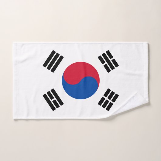 Drapeau de la Corée du Sud (Serviette à main)