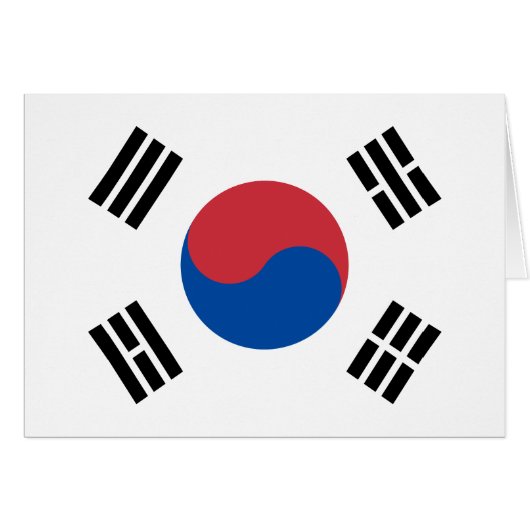 Drapeau de la Corée du Sud (Devant horizontal)