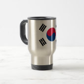 Drapeau de la Corée du Sud Voyage / Mug Commuter (Devant gauche)