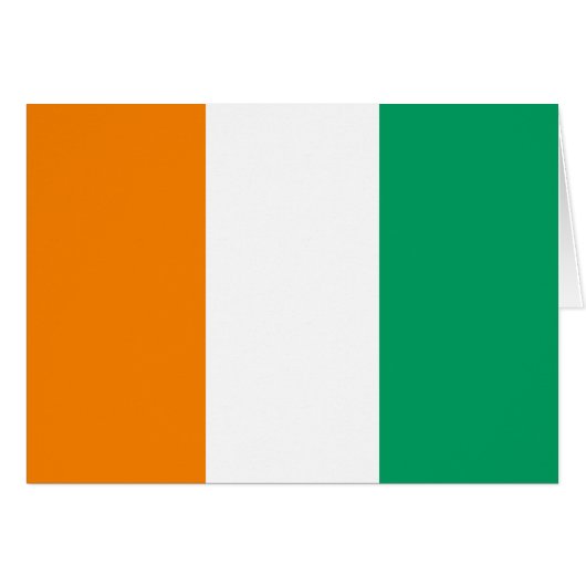 Drapeau de la Côte d'Ivoire (Devant horizontal)